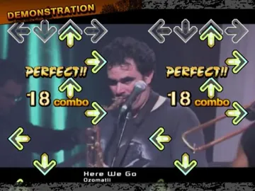 Dance Dance Revolution X screen shot game playing